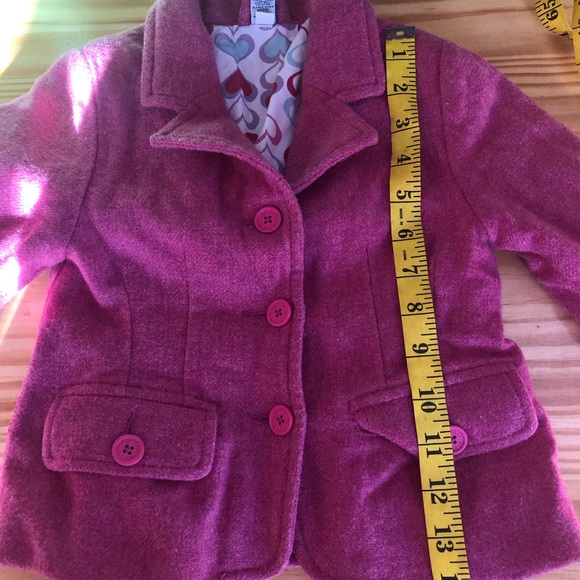 Gap Toddler Girl 2T Pink Wool Jacket *Read Description* - Picture 7 of 8